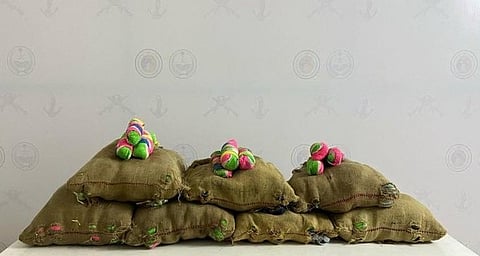 إحباط تهريب 100 كجم من نبات القات المخدر بجازان