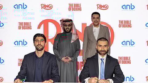 البنك العربي الوطني anb شريك "الوزن الثقيل" لمجلة "The Ring" لرياضة الملاكمة العالمية