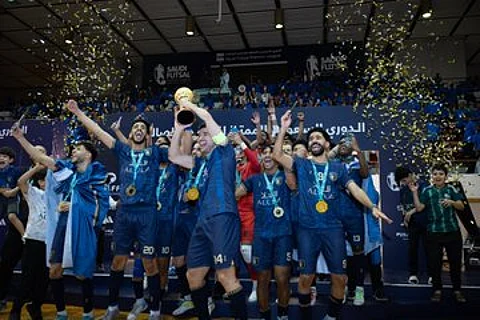 العلا يتوج بكأس الدوري السعودي الممتاز لكرة قدم الصالات 24-25