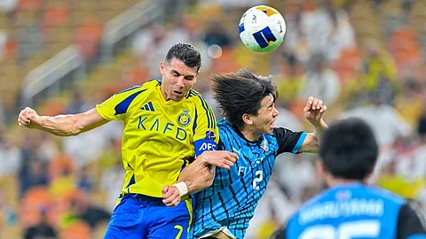 جانب من لقاء النصر وكاواساكي الياباني