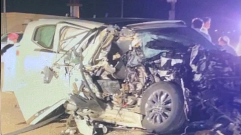 حادث مروّع بالقويعية.. تصادم ''لاندكروزر'' مع ''شيول'' على طريق هجرة الفيضة بالفويلق