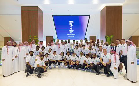 وزير الرياضة يستقبل فريق الأهلي بعد تتويجه بلقب كأس دوري أبطال آسيا للنخبة