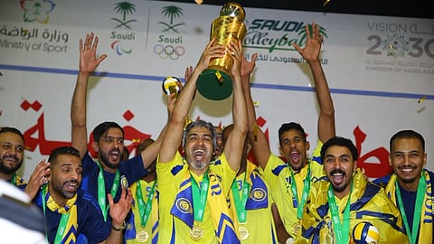 على حساب الخليج.. النصر بطلاً لكأس النخبة للكرة الطائرة