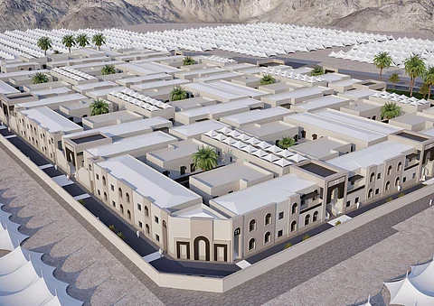 مشروع الخيام ذات الطابقين في مشعر منى
