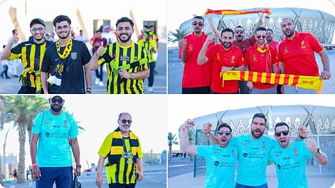 الجماهير تتوافد إلى ملعب الإنماء قبل ساعتين من نهائي كأس الملك