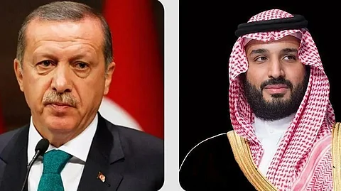 الأمير محمد بن سلمان والرئيس التركي رجب طيب أردوغان