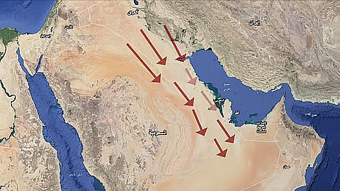 "المسند": رياح البوارح تأتي على شكل موجات وتؤثر في مناطق واسعة من الخليج