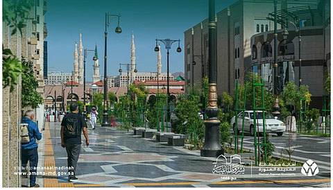 استكمال تطوير 3 ساحات في المنطقة المركزية بالمدينة المنورة لتحسين المشهد الحضري وراحة الحجاج