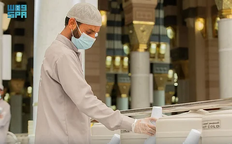 "شؤون الحرمين".. خدمات متكاملة لاستقبال ضيوف الرحمن في المسجد النبوي بعد أداء فريضة الحج