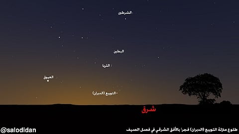 "الحصيني": الجمعة المقبلة بداية التويبع.. ثاني نجوم الصيف وتزداد فيه الحرارة