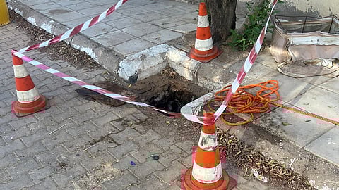 وفاة طفل إثر سقوطه في خزان صرف صحي بعقلة الصقور