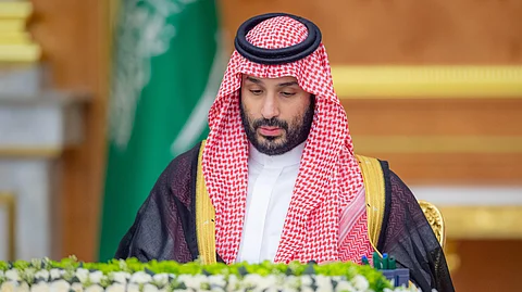 الأمير محمد بن سلمان خلال ترؤسه جلسة مجلس الوزراء