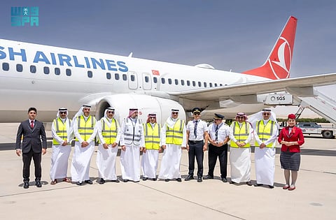 تدشين أولى الرحلات المباشرة بين مطار الأحساء الدولي ومطار ريزا - أرتفين في تركيا