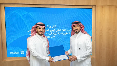 نقل إسعافي المدينة يسجل 97% كأفضل أداء بين التجمعات الصحية بالمملكة