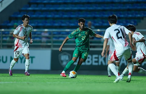 جانب من لقاء المنتخب السعودي تحت 23 عامًا مع نظيره الياباني