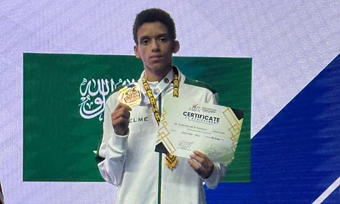 خالد الشهراني لاعب المنتخب السعودي للتايكوندو