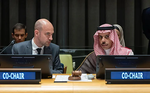 "فيصل بن فرحان": المؤتمر الدولي يدفع نحو الاعتراف بالدولة الفلسطينية وترسيخ مسار حل الدولتين