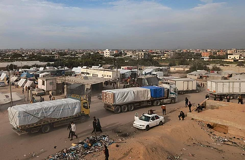مساعدات إنسانية في قطاع غزة