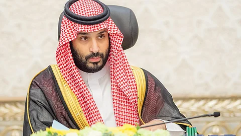 الأمير محمد بن سلمان خلال ترؤسه جلسة مجلس الوزراء