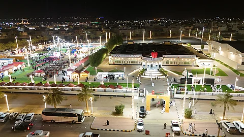 شاهد .. الكاميرا الطائرة توثق فعاليات مهرجان فلفل شقراء الخامس