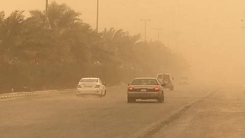 سرعتها 49 كلم/ساعة..."الأرصاد": رياحٌ شديدة على منطقة حائل