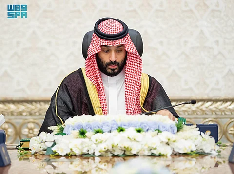 ولي العهد يرأس جلسة الوزراء في نيوم والمجلس يندد بأقوى العبارات وأشدها بقرار احتلال قطاع غزة