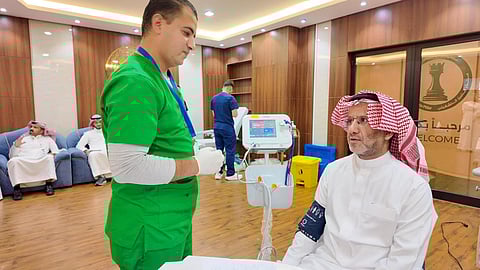 منسوبو أسمنت الجنوبية يتفاعلون مع حملة ولي العهد للتبرع بالدم "اقتداء وعطاء"