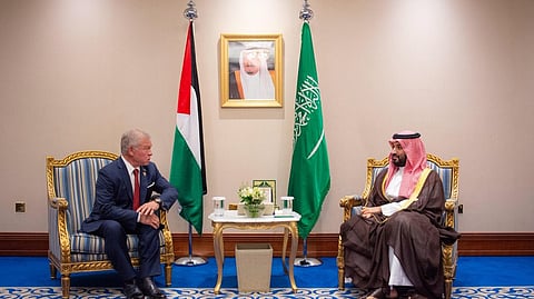 ولي العهد يلتقي ملك الأردن على هامش القمة العربية الإسلامية في الدوحة