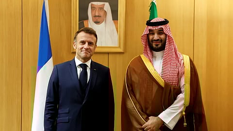 ماكرون: حديثي مع ولي العهد وتعاطي 142 دولة مع «إعلان نيويورك» نقطة تحول نحو السلام