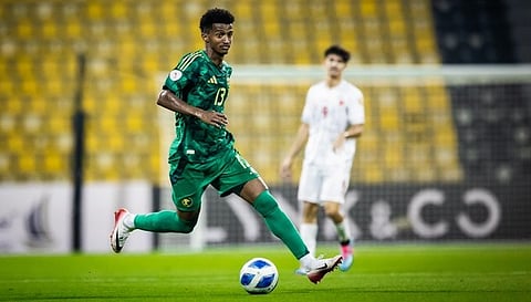 جانب من لقاء المنتخب السعودي تحت 17 عامًا لكرة القدم ونظيره البحريني