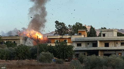 أرشيفية لغارة إسرائيلية على جنوب لبنان