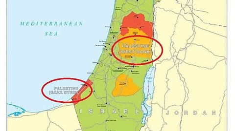فلسطين تظهر لأول مرة في خرائط الحكومة البريطانية