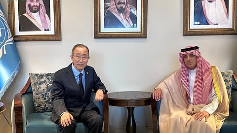 الجبير يلتقي بان كي مون ورئيس وزراء جزر سليمان في نيويورك