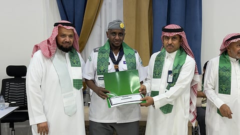 100 مشارك في مسيرة جمعيتي "إجلال" و"الحركة الرياضية" بالأفلاج احتفاءً باليوم الوطني