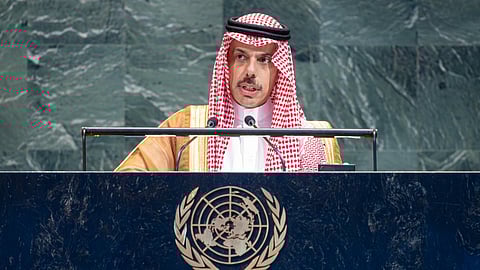 الأمير فيصل بن فرحان يلقي كلمة السعودية في الجمعية العامة للأمم المتحدة