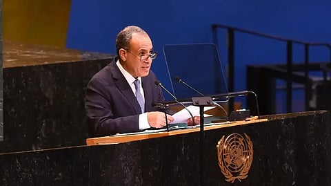وزير الخارجية المصري بدر عبدالعاطي أمام الأمم المتحدة - 27 سبتمبر 2025