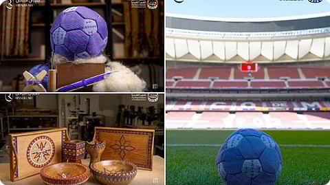 فنون تقليدية سعودية من إبداع طلاب "وِرث" تحضر في ديربي مدريد