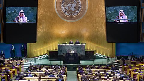 وزير الخارجية أمام الجمعية العامة للأمم المتحدة: حل الدولتين السبيل الوحيد لتحقيق الأمن في المنطقة