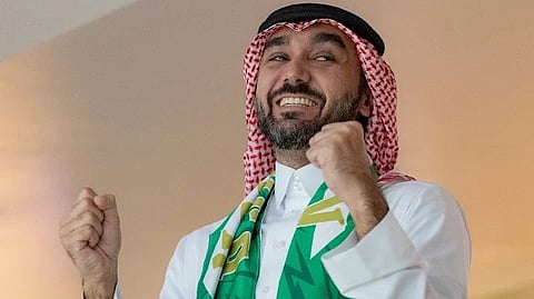 فرحة الأمير عبدالعزيز الفيصل بفوز المنتخب السعودي على إندونيسيا