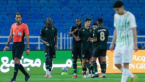 فرحة لاعبي الخلود بالفوز على النجمة