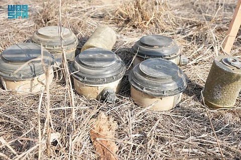 مشروع مركز الملك سلمان للإغاثة "مسام" ينزع (805) ألغام من الأراضي اليمنية خلال أسبوع