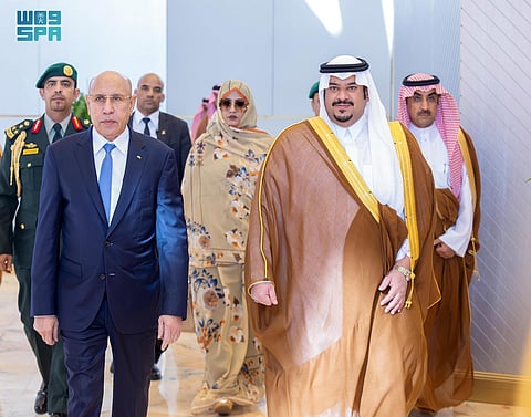 رئيس الجمهورية الإسلامية الموريتانية يغادر الرياض وفي مقدمة مودعيه نائب أمير المنطقة