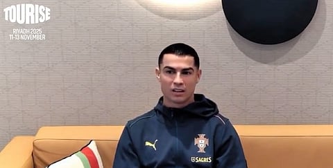 خطف الأضواء عبر الشاشات... رونالدو من "تورايز" بالرياض: "أعيش التقدّم السعودي وأفخر بأن أكون جزءًا منه"