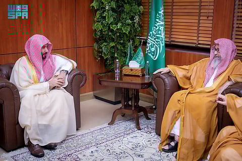مفتي عام المملكة يستقبل وزير العدل في الرياض