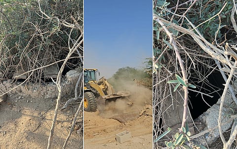 "بيئة العاصمة المقدسة" تردم بئرًا مكشوفة بمحافظة بحرة ضمن جهود حماية السلامة العامة