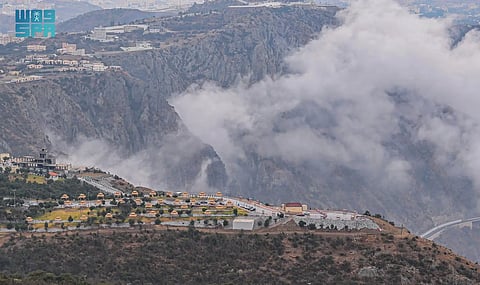 الأمطار والغيوم تحوّلان الباحة إلى لوحة شتوية ساحرة