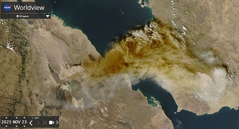 المسند: لا تأثير مباشر لبركان "إرتا آلي" على أجواء السعودية.. ومرورٌ خفيف فوق شرورة والخرخير
