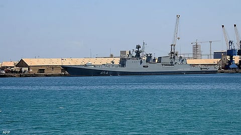 الفرقاطة الروسية غريغوروفيتش في ميناء بورتسودان "أرشيفية"