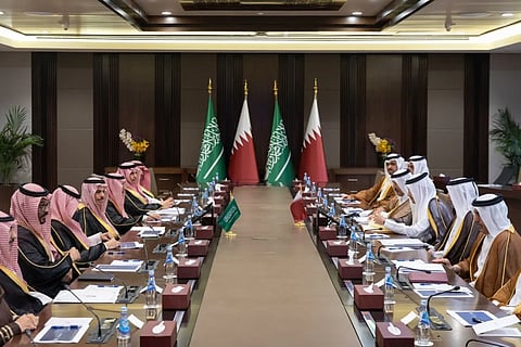 وزير الخارجية ونظيره القطري يرأسان اجتماع اللجنة التنفيذية بالرياض