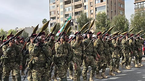 عرض عسكري في دمشق بمناسبة ذكرى "التحرير"